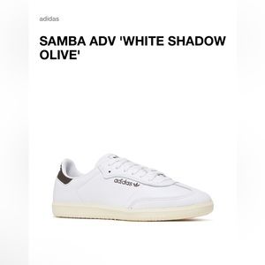 Adidas sambas ADV, white shadow olive size 8 Men’s.